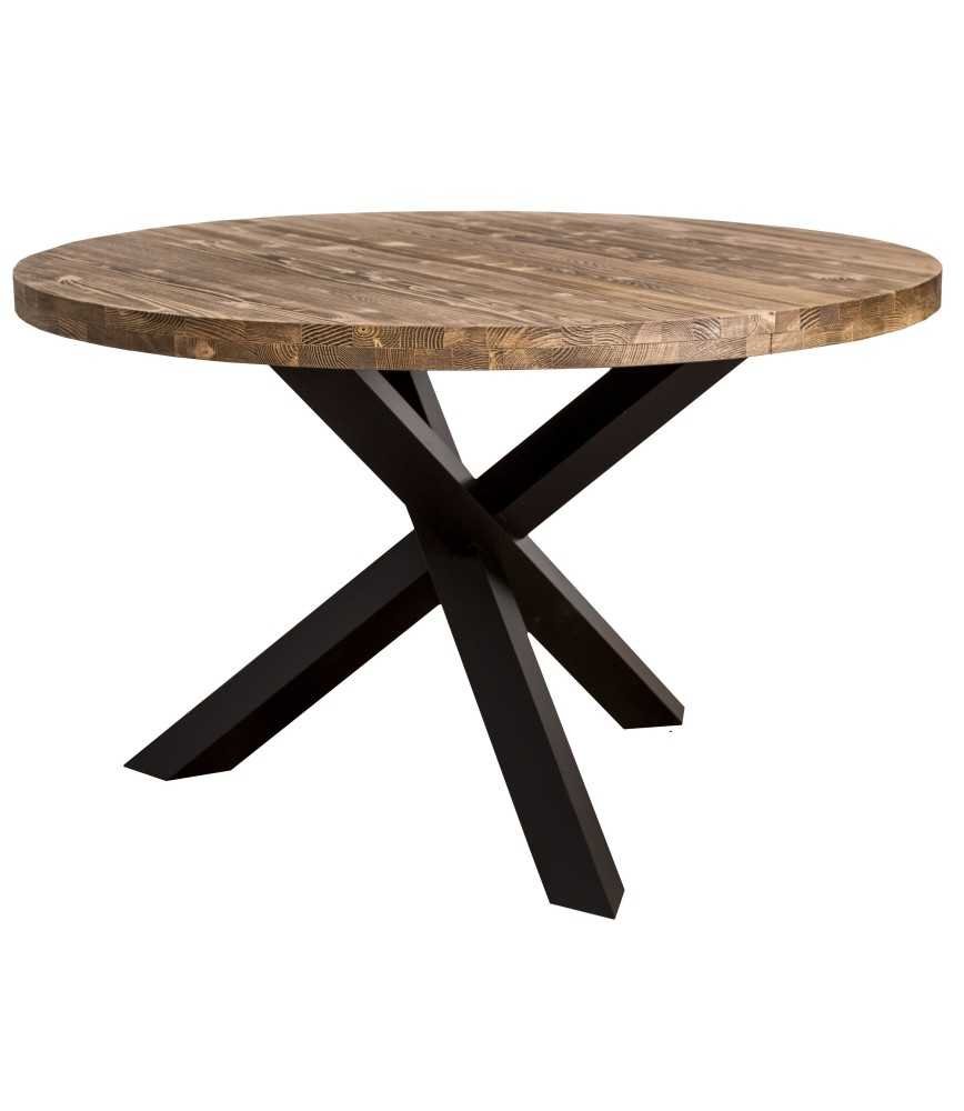 Table industrielle pied X Y - Ø 130 x H 78 cms