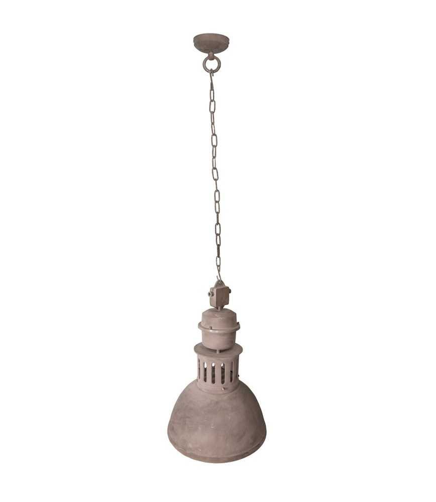 Lustre industriel couleur ciment