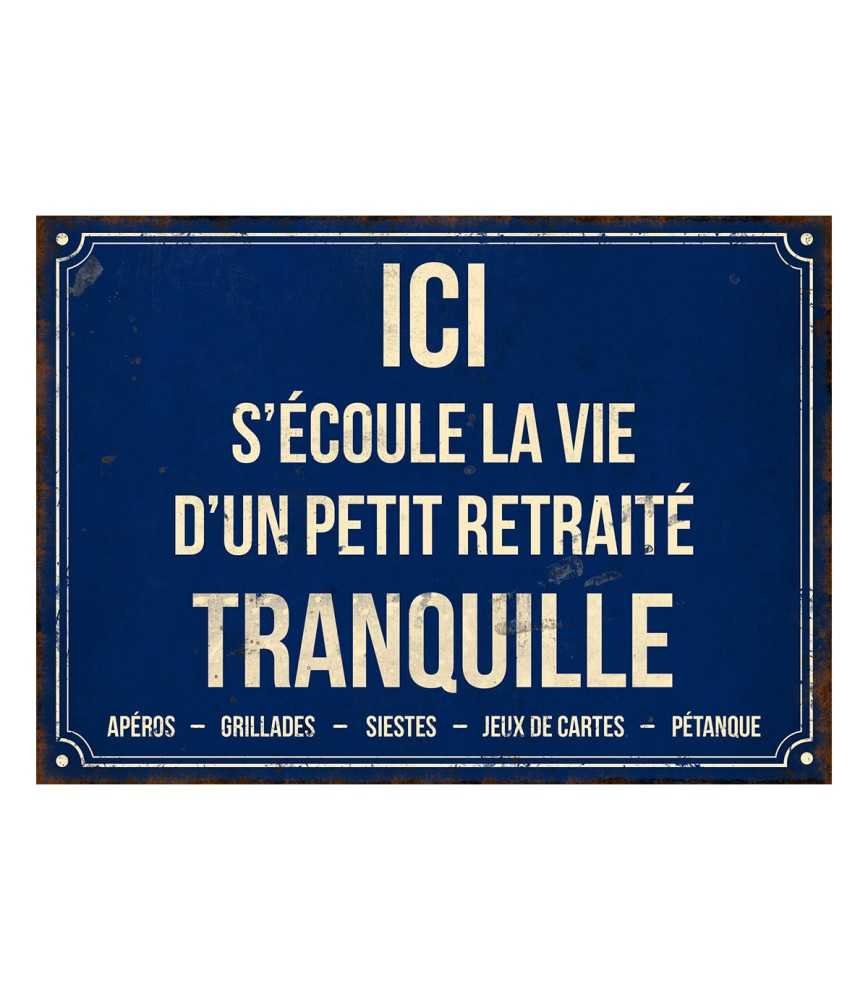 Plaque "Ici s'écoule la vie" 21*15