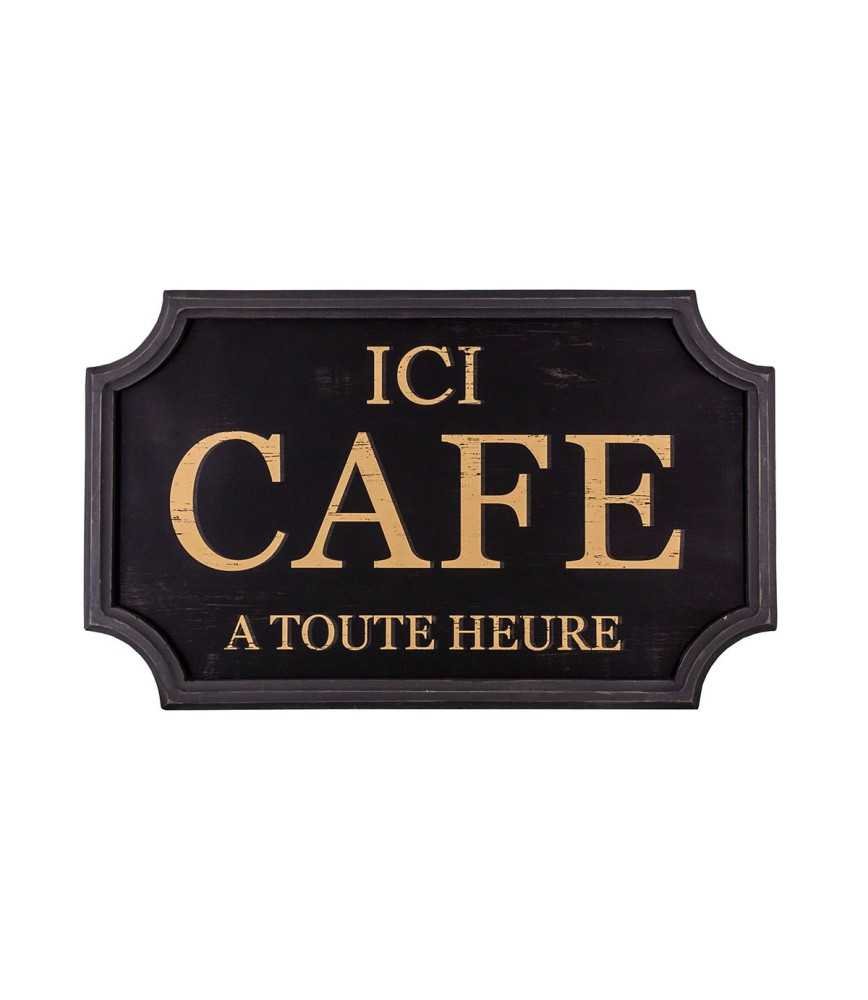 Enseigne de bar "Café à toute heure"