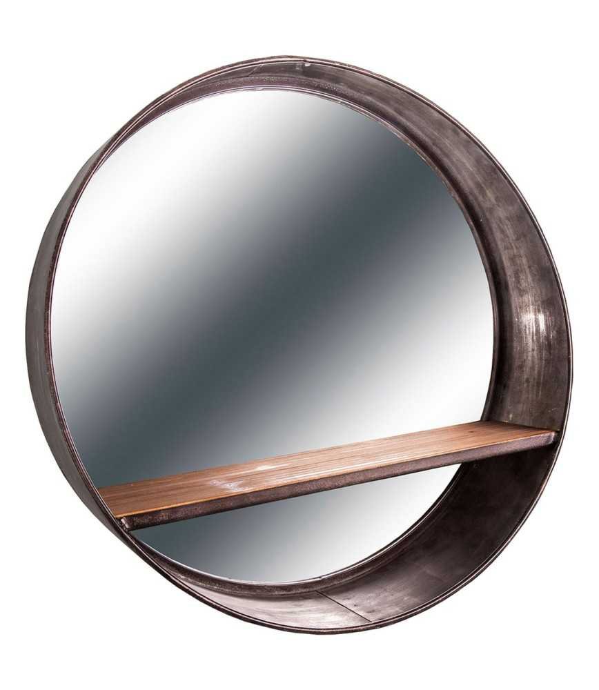 Miroir rond Ø46 avec étagère