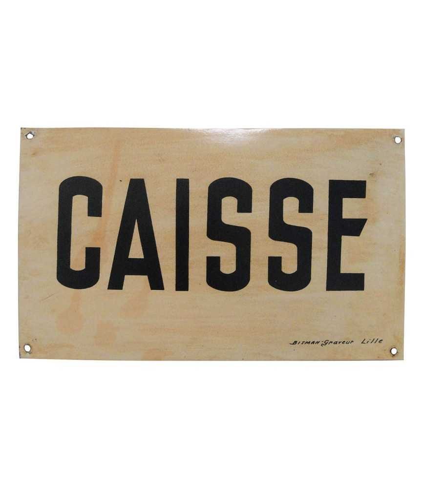 Panneau CAISSE