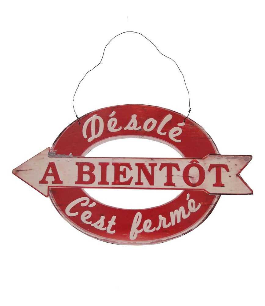 Plaque OUVERT-FERME