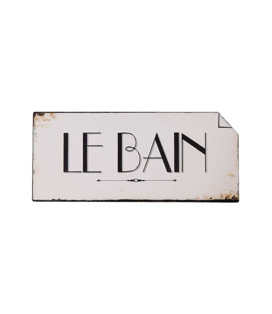 Plaque  LE BAIN