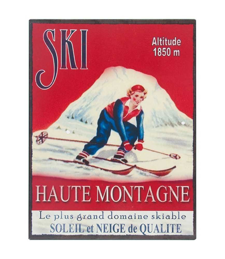 Plaque ski 25*33