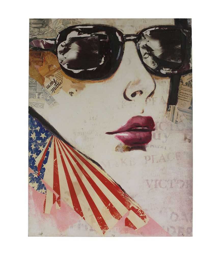 Tableau femme lunette