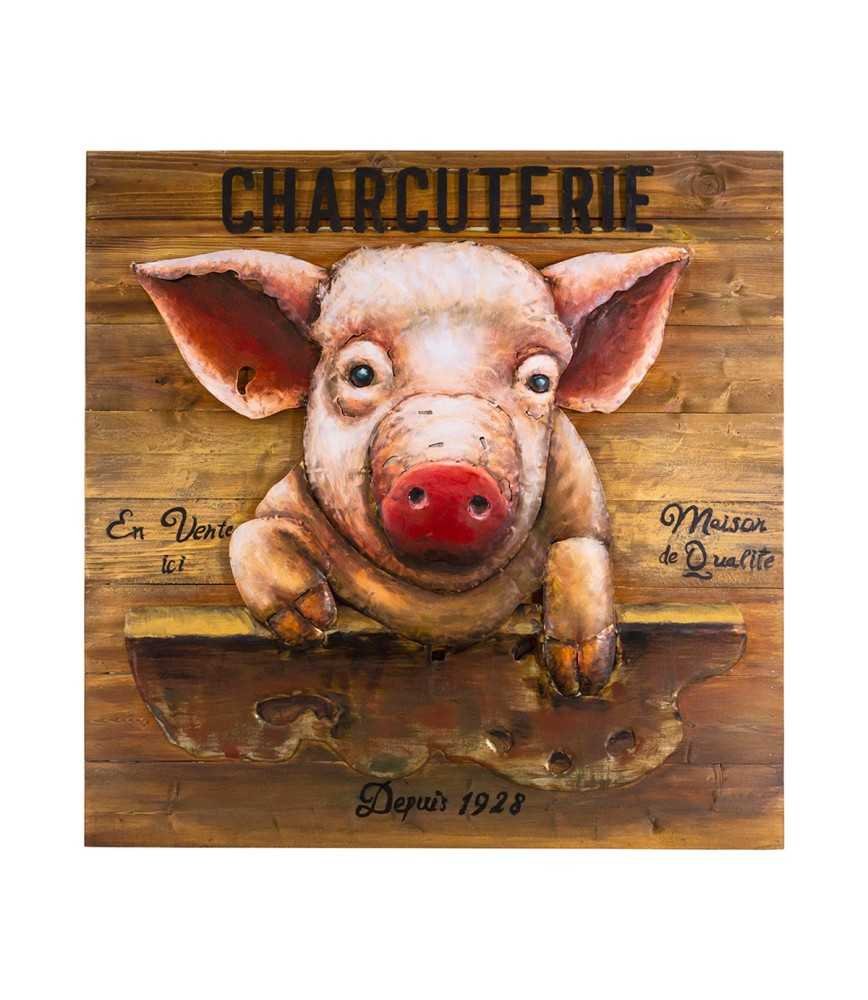 Tableau cochon "Charcuterie"