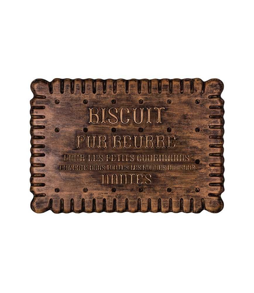 Plaque en bois Biscuit 50 x 35 cm