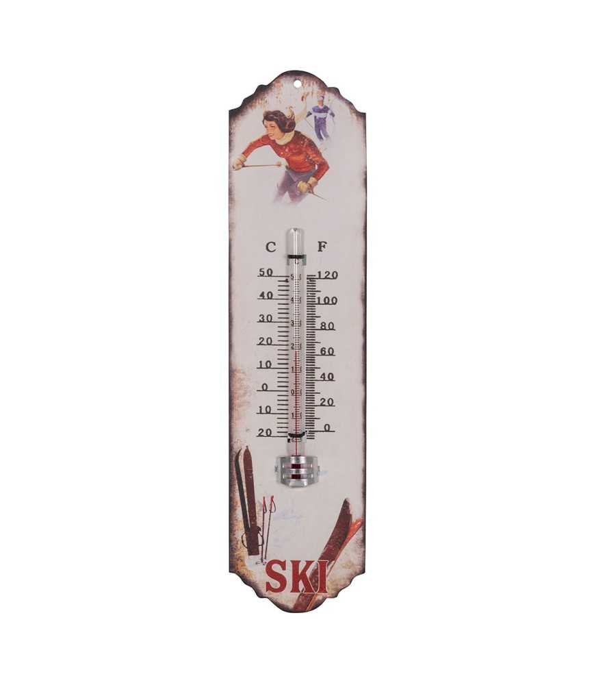 Thermomètre skieurs 30 x 7 cm
