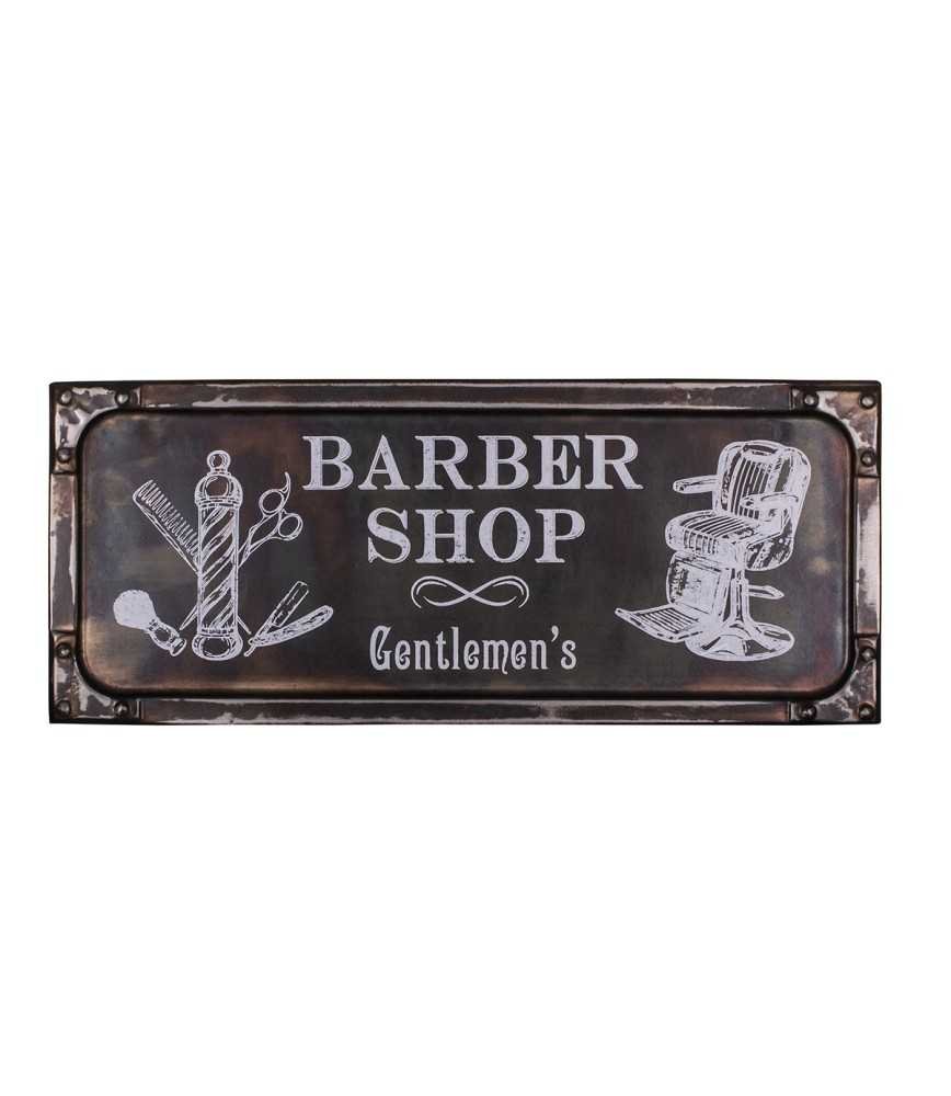 Plaque Barber shop 37 x 15 cm