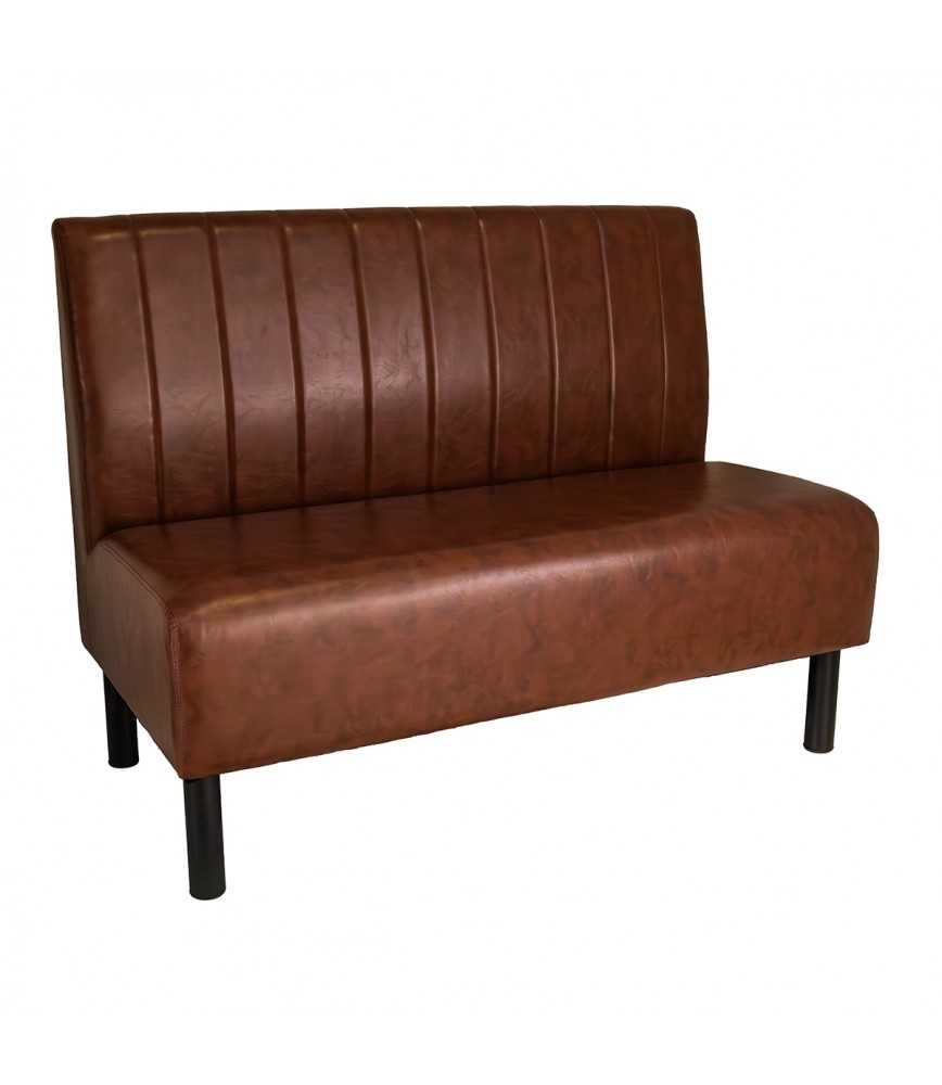 Banquette skaï dark brown ANCY