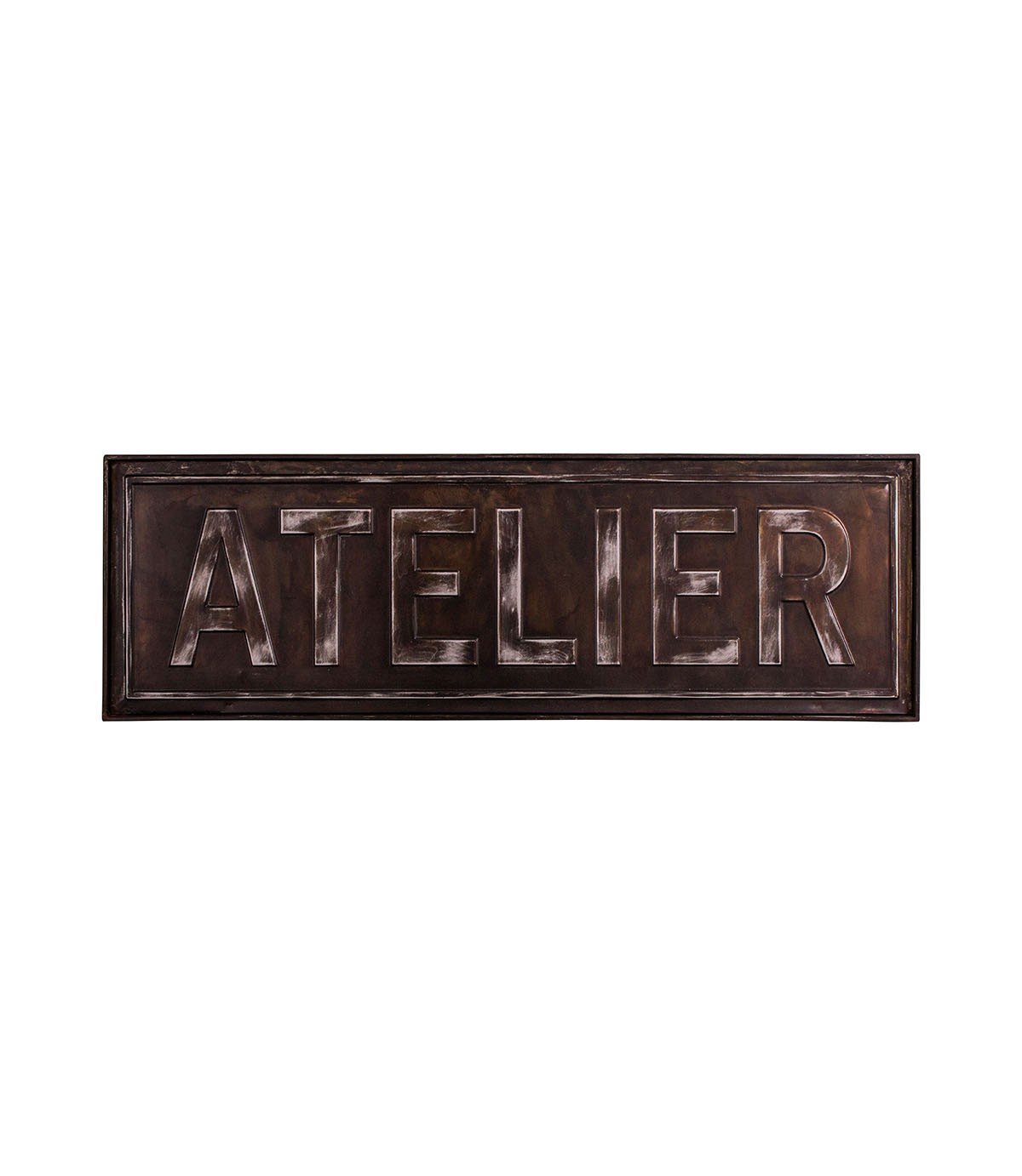 plaque métal vintage Atelier